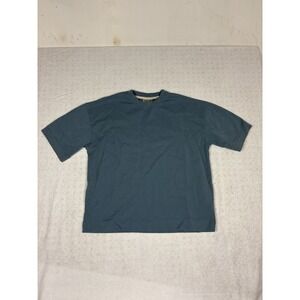 Amongst Others Men's L BlueBoxy Oversized Heavyweight T Shirt NYC Streetwear